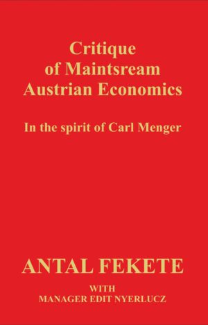 Cover of the book Critique of Maintsream Austrian Economics